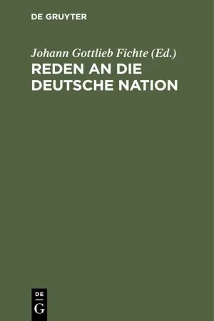 Reden an die deutsche Nation