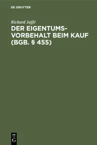 Der Eigentumsvorbehalt beim Kauf_cover