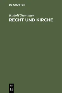 Recht und Kirche_cover