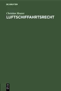 Luftschiffahrtsrecht_cover