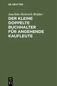 Der Kleine doppelte Buchhalter für angehende Kaufleute_cover