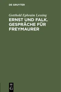 Ernst und Falk. Gespräche für Freymaurer_cover