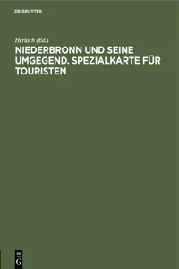 Niederbronn und seine Umgegend. Spezialkarte für Touristen_cover