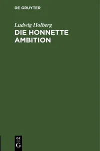 Die honnette Ambition_cover