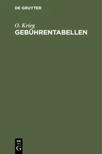 Gebührentabellen_cover