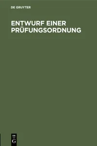 Entwurf einer Prüfungsordnung_cover