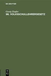 96. Volksschullehrergesetz_cover