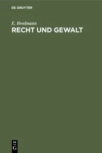 Recht und Gewalt_cover