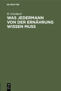 Was jedermann von der Ernährung wissen muß_cover