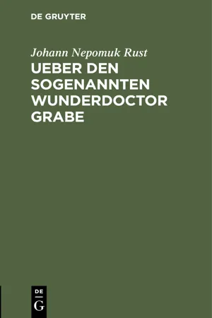 Ueber den sogenannten Wunderdoctor Grabe