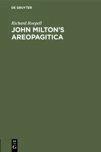 John Milton's Areopagitica_cover