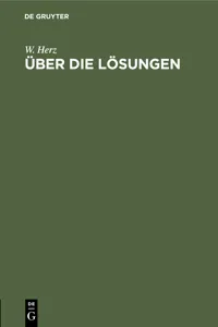 Über die Lösungen_cover