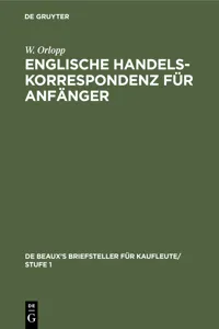 Englische Handelskorrespondenz für Anfänger_cover