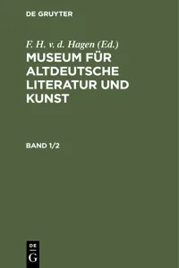 Museum für altdeutsche Literatur und Kunst. Band 1/2_cover