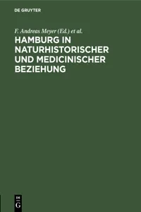 Hamburg in naturhistorischer und medicinischer Beziehung_cover