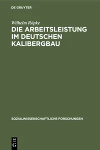 Die Arbeitsleistung im deutschen Kalibergbau_cover