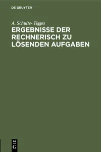 Ergebnisse der rechnerisch zu lösenden Aufgaben_cover