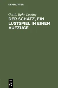 Der Schatz, ein Lustspiel in einem Aufzuge_cover