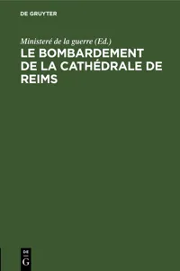 Le bombardement de La Cathédrale de Reims_cover