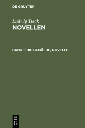 Die Gemälde, Novelle