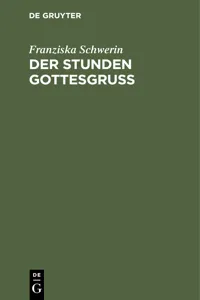 Der Stunden Gottesgruß_cover