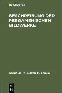 Beschreibung der Pergamenischen Bildwerke_cover