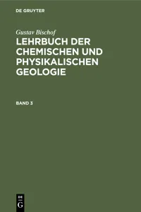 Gustav Bischof: Lehrbuch der chemischen und physikalischen Geologie. Band 3, [Abteilung 2]_cover