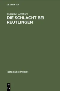 Die Schlacht bei Reutlingen_cover