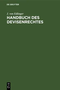 Handbuch des Devisenrechtes_cover