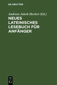 Neues lateinisches Lesebuch für Anfänger_cover