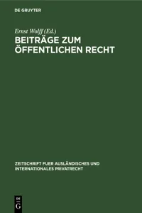 Beiträge zum Öffentlichen Recht_cover