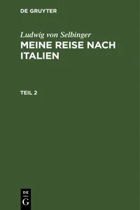 Ludwig von Selbinger: Meine Reise nach Italien. Teil 2_cover