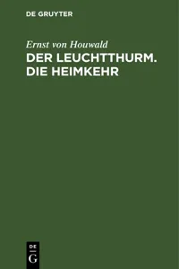 Der Leuchtthurm. Die Heimkehr_cover