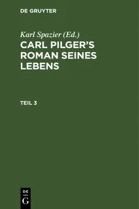 Carl Pilger's Roman seines Lebens. Teil 3_cover