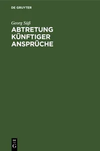 Abtretung künftiger Ansprüche_cover