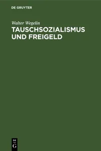 Tauschsozialismus und Freigeld_cover