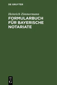 Formularbuch für Bayerische Notariate_cover
