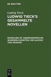 Abendgespräche. Wunderlichkeiten. Die Glocke von Aragon_cover