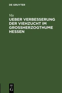 Ueber Verbesserung der Viehzucht im Großherzogthume Hessen_cover