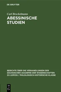 Abessinische Studien_cover