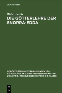 Die Götterlehre der Snorra-Edda_cover