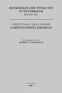 Christiaan Hollander. Lamentationes Jeremiae_cover