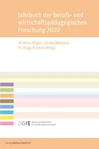 Jahrbuch der berufs- und wirtschaftspädagogischen Forschung 2022_cover