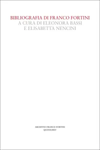 Bibliografia di Franco Fortini_cover