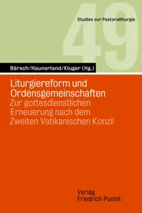 Liturgiereform und Ordensgemeinschaften_cover