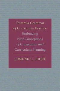 Toward a Grammar of Curriculum Practice_cover