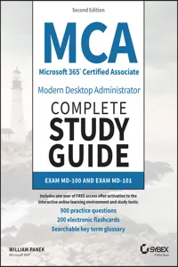 MCA Microsoft 365 Certified Associate Modern Desktop Administrator Complete Study Guide with 900 Practice Test Questions_cover
