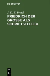 Friedrich der Große als Schriftsteller_cover