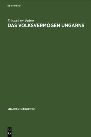 Das Volksvermögen Ungarns