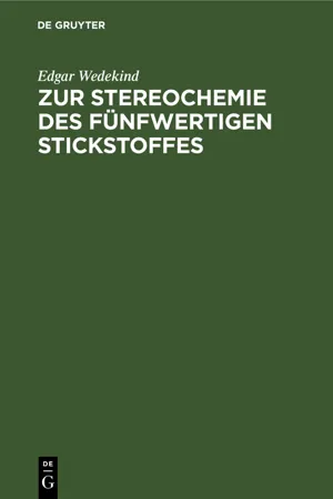 Zur Stereochemie des fünfwertigen Stickstoffes